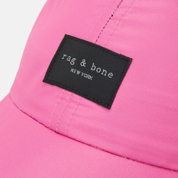 Rag & Bone Addison Baseball Cap in Magenta main image 4